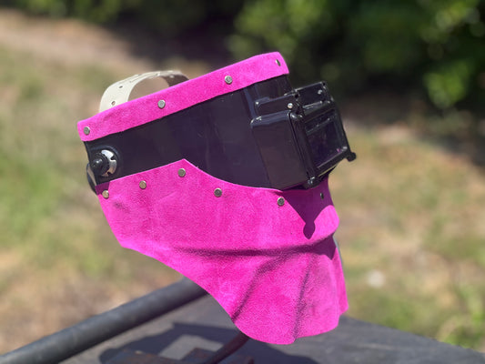 Pink chopped tiger hood