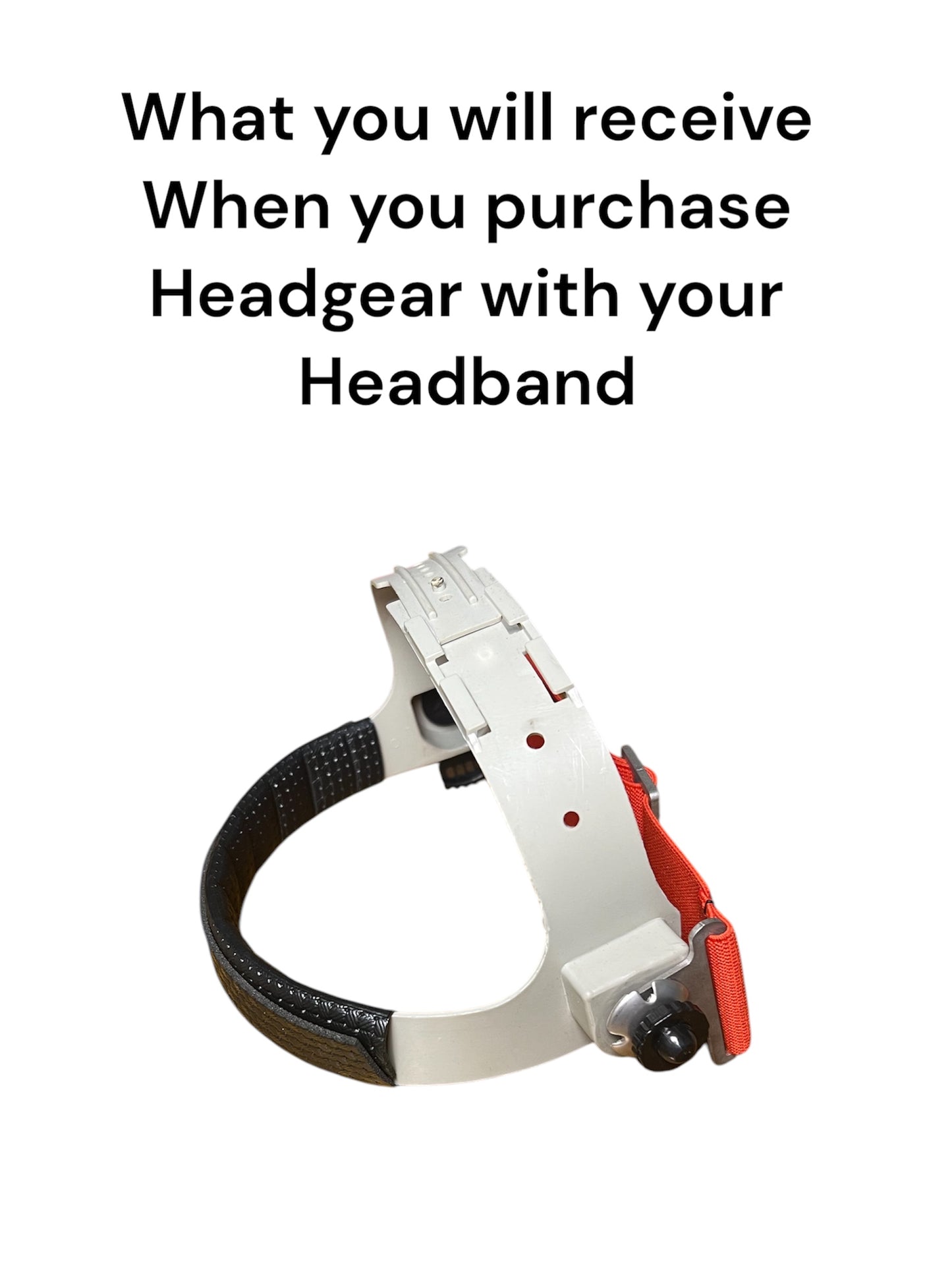 Orange upgrade elastic headgear