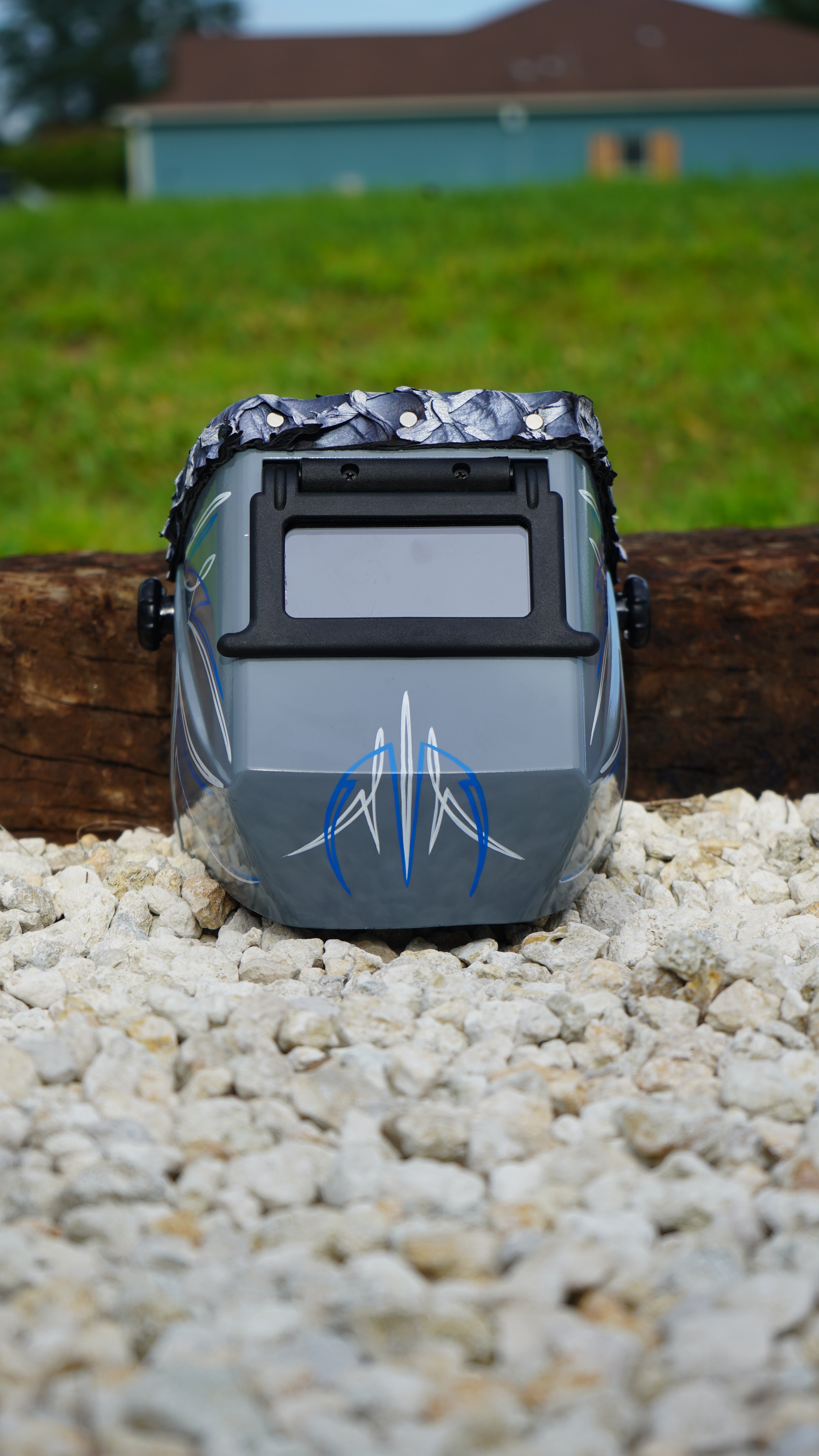 Southern Leather Works Jackson HSL-2 Welding Hood – Limited Edition Custom Pinstripe
