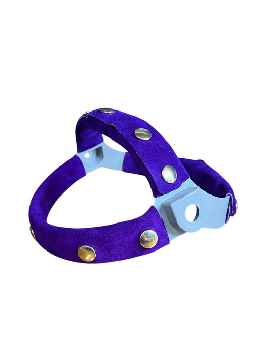 Purple Leather sweatband