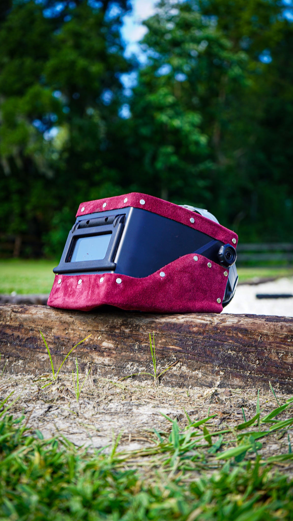 Brown suede Leather  Double chopped Jackson HSL-2 Welding Hood (Copy)