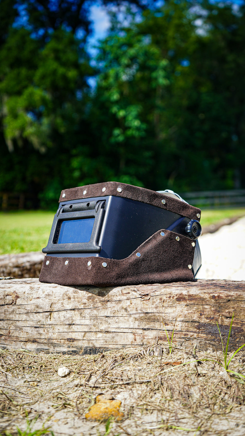 Brown suede Leather  Double chopped Jackson HSL-2 Welding Hood