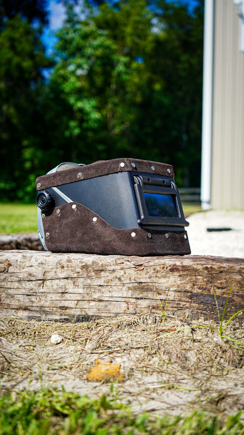 Brown suede Leather  Double chopped Jackson HSL-2 Welding Hood