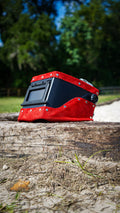 Red suede Leather  Double chopped Jackson HSL-2 Welding Hood