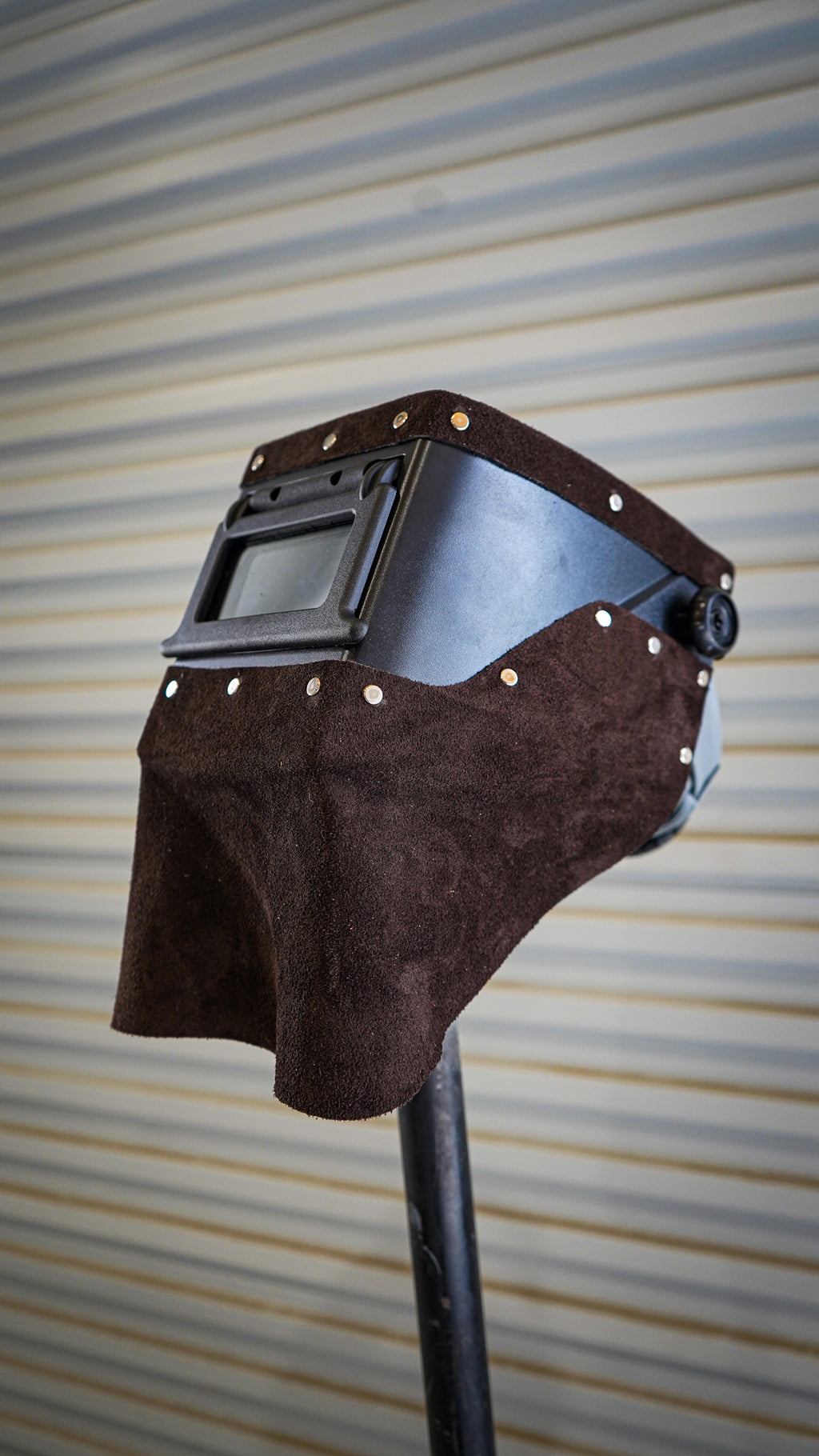 Brown suede Leather  Double chopped Jackson HSL-2 Welding Hood