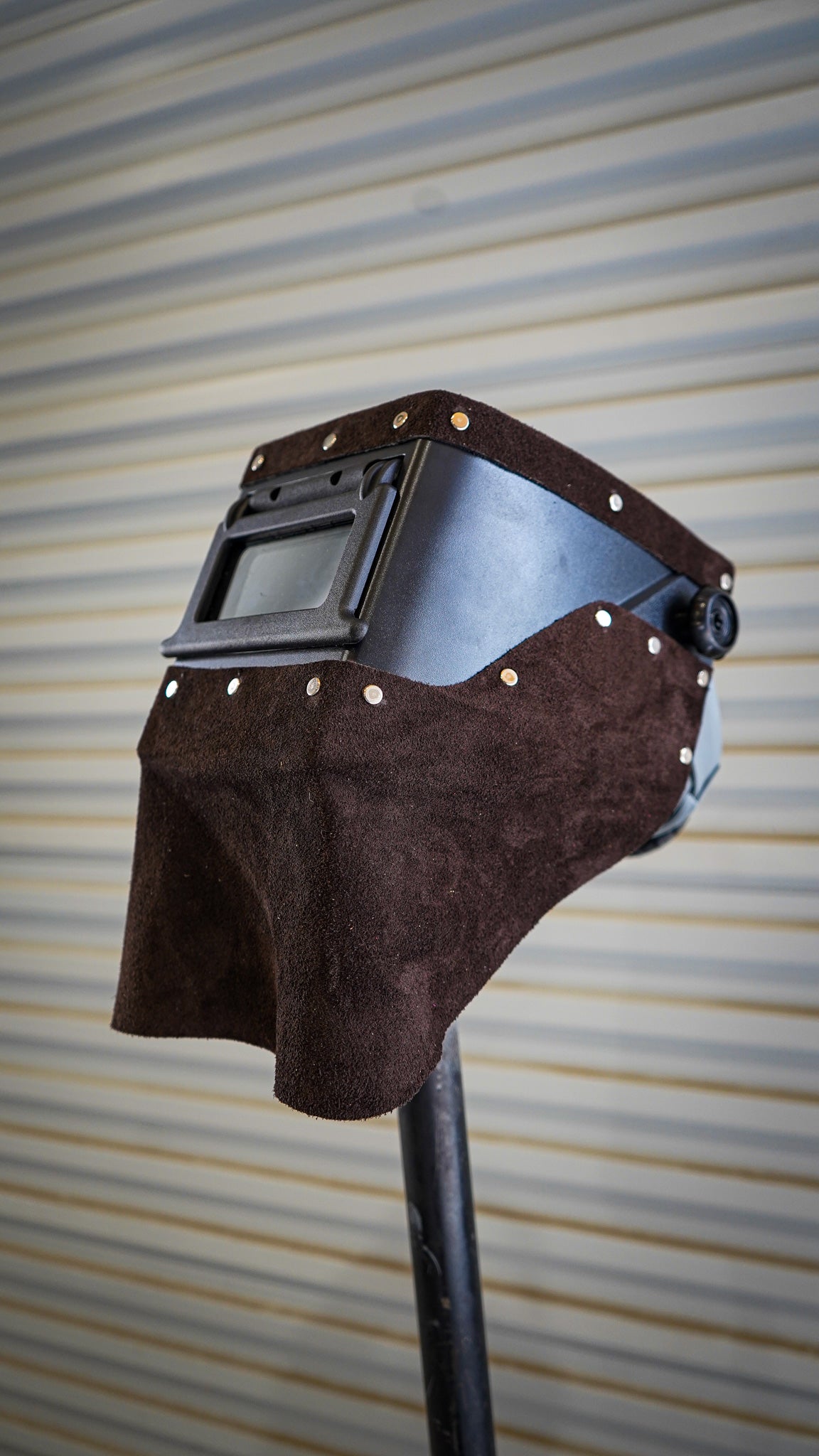 Brown suede Leather  Double chopped Jackson HSL-2 Welding Hood