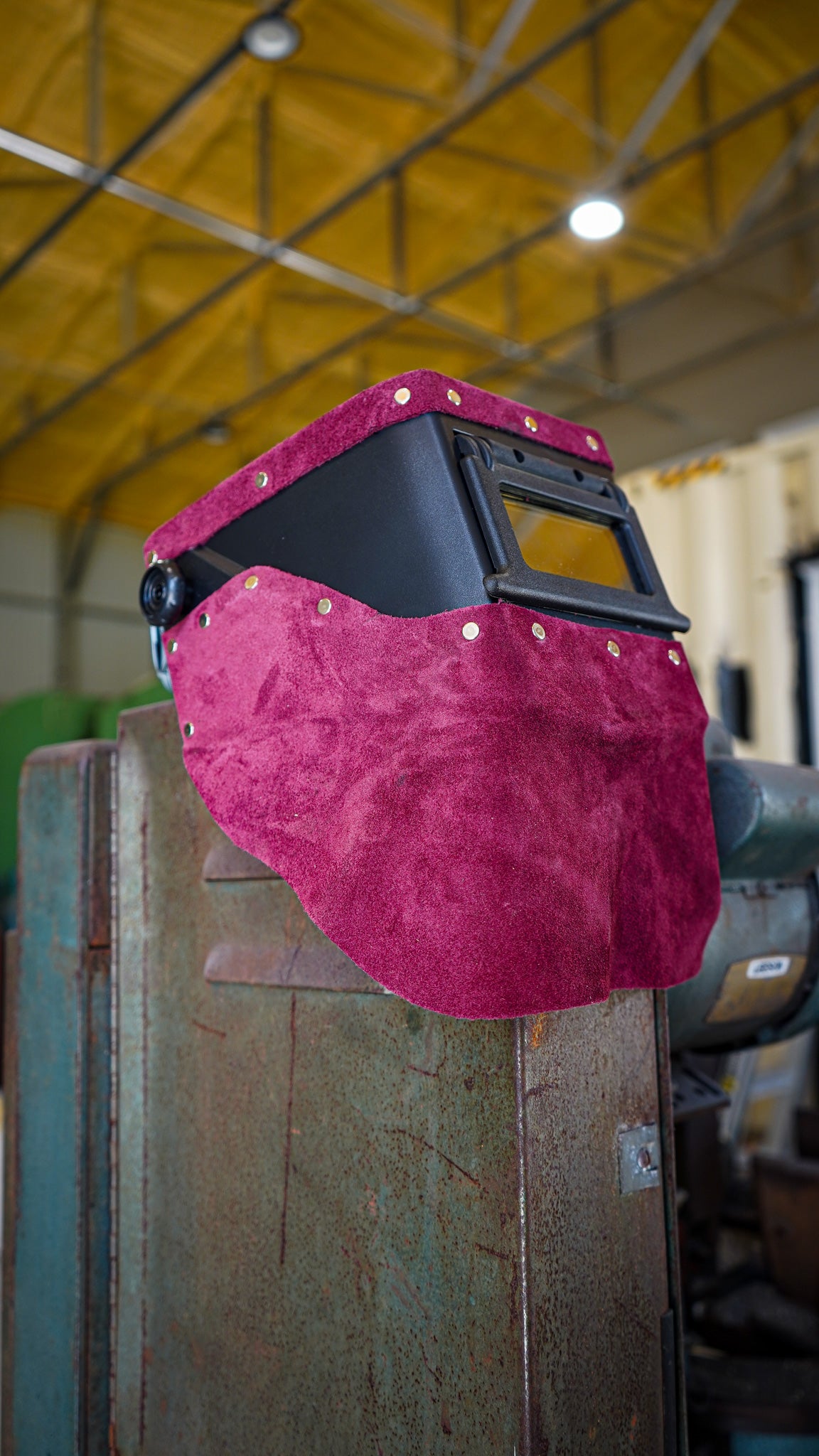 Brown suede Leather  Double chopped Jackson HSL-2 Welding Hood (Copy)