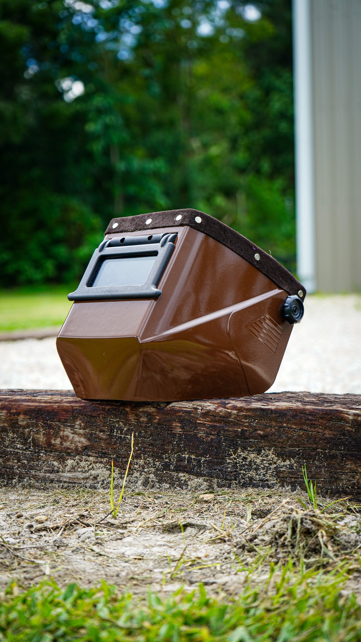 Brown suede Leather Jackson HSL-2 Welding Hood
