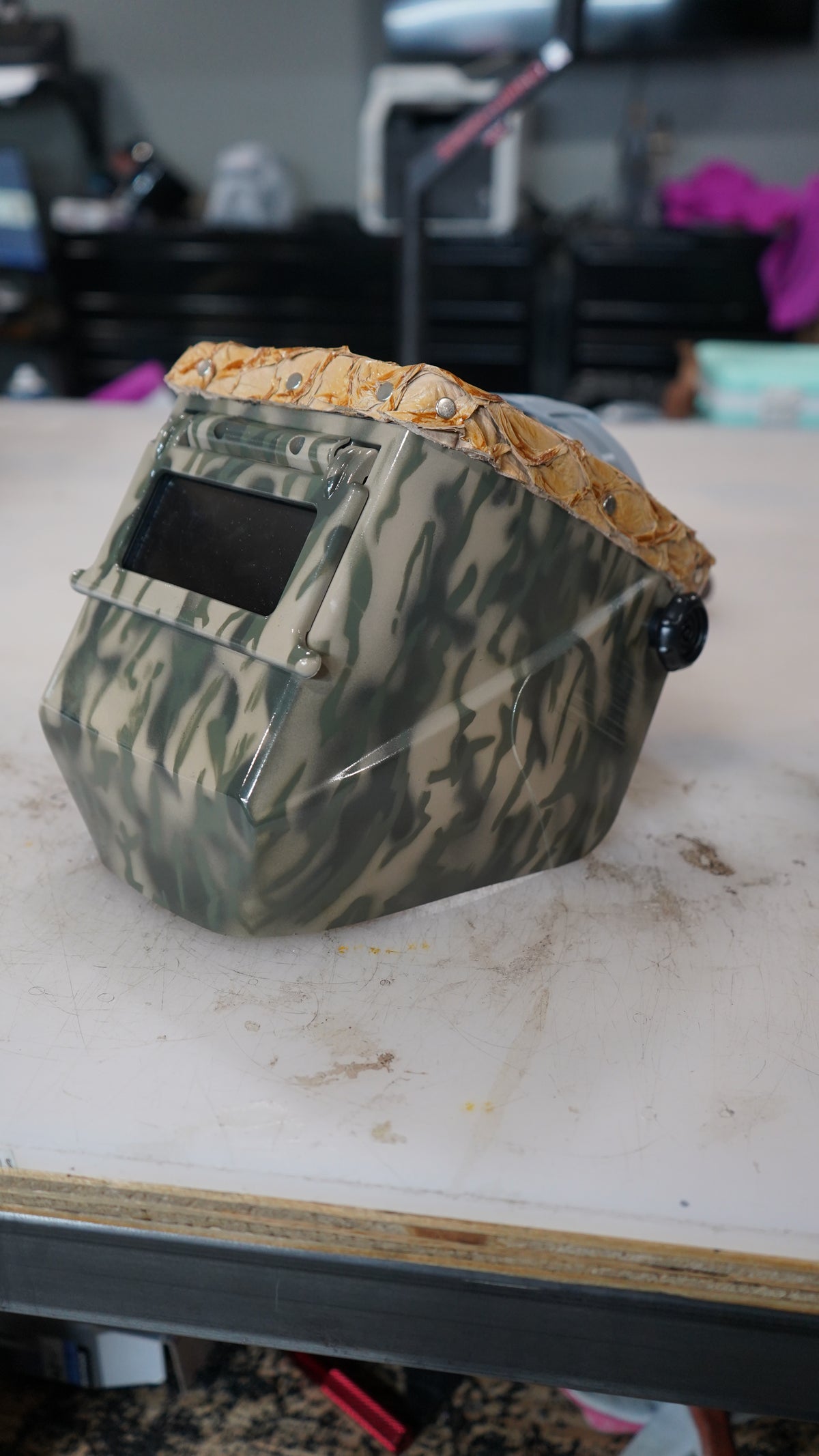 Camo tan Pirarucu Top Jackson HSL-2 Welding Hood (Military)