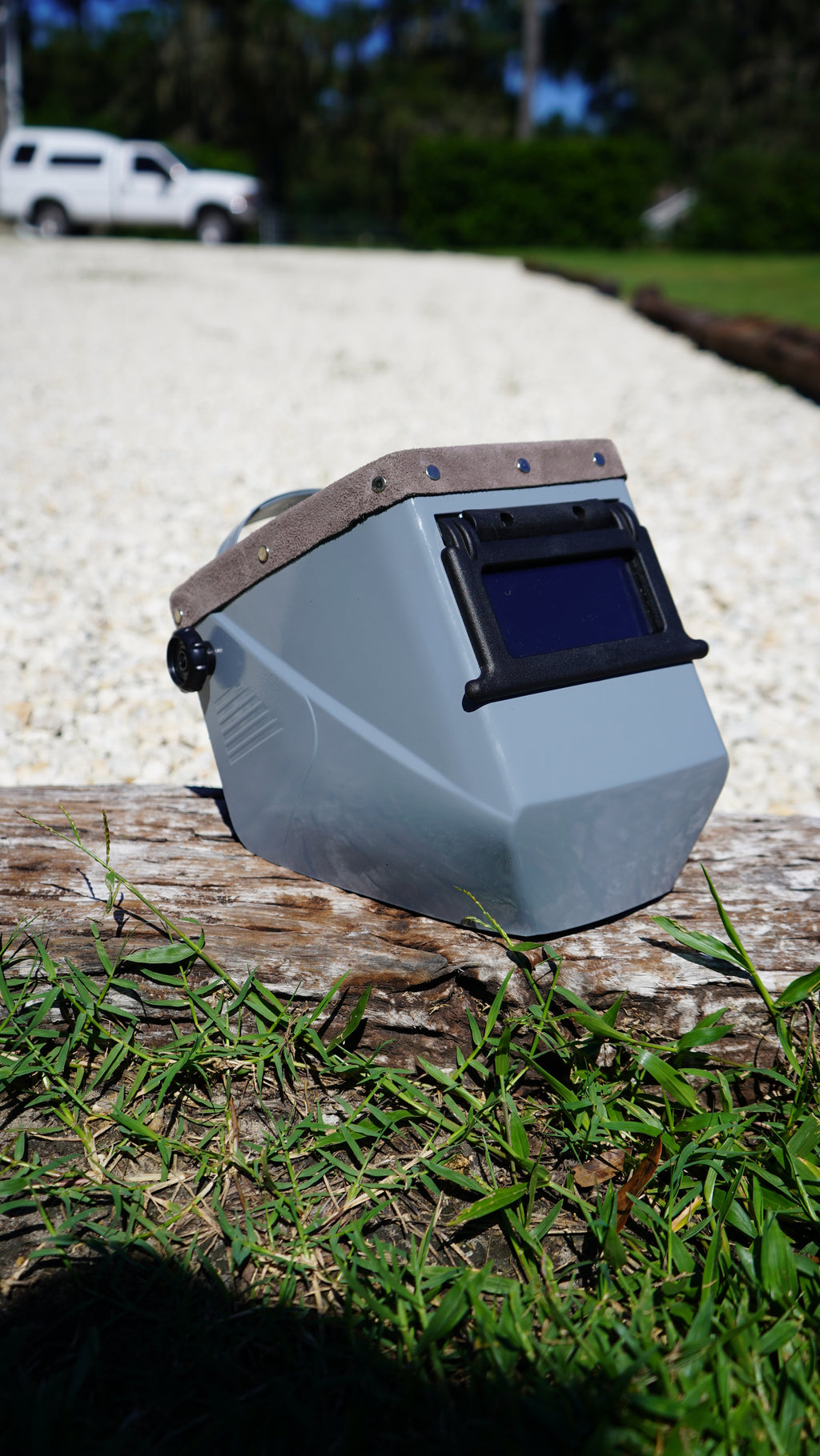 Grey Suede Jackson HSL-2 Welding Hood