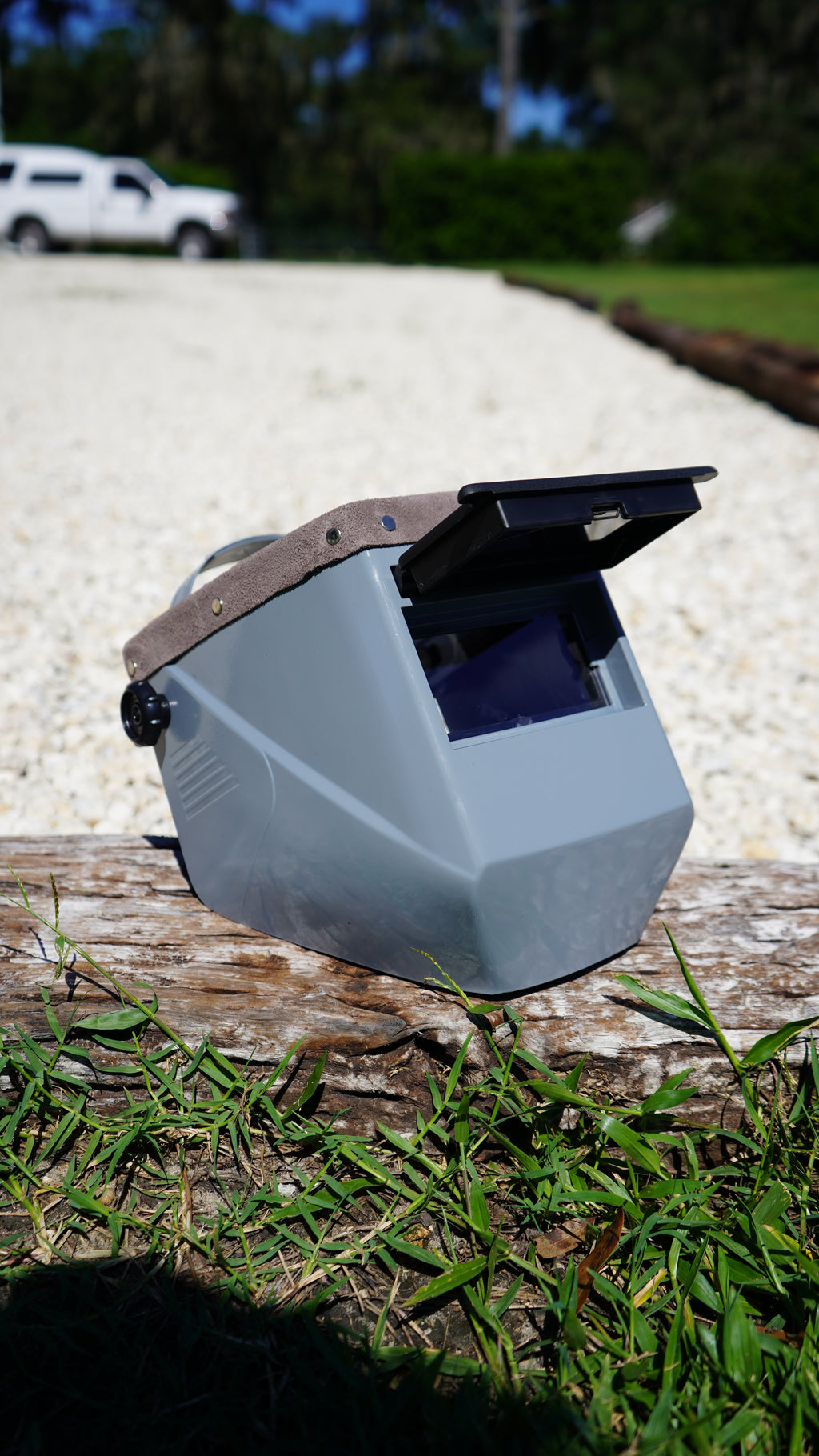 Grey Suede Jackson HSL-2 Welding Hood