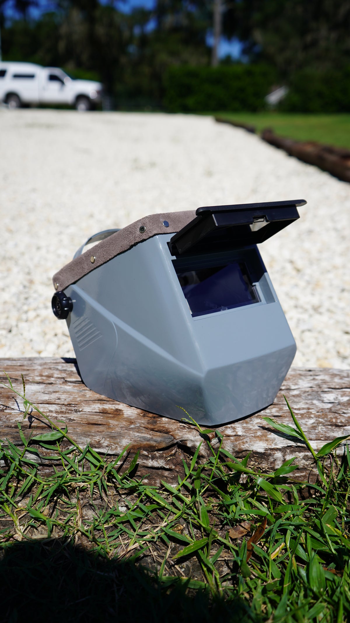Grey Suede Jackson HSL-2 Welding Hood