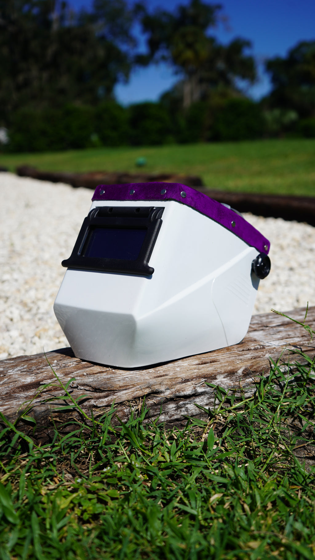 Purple Suede Jackson HSL-2 Welding Hood
