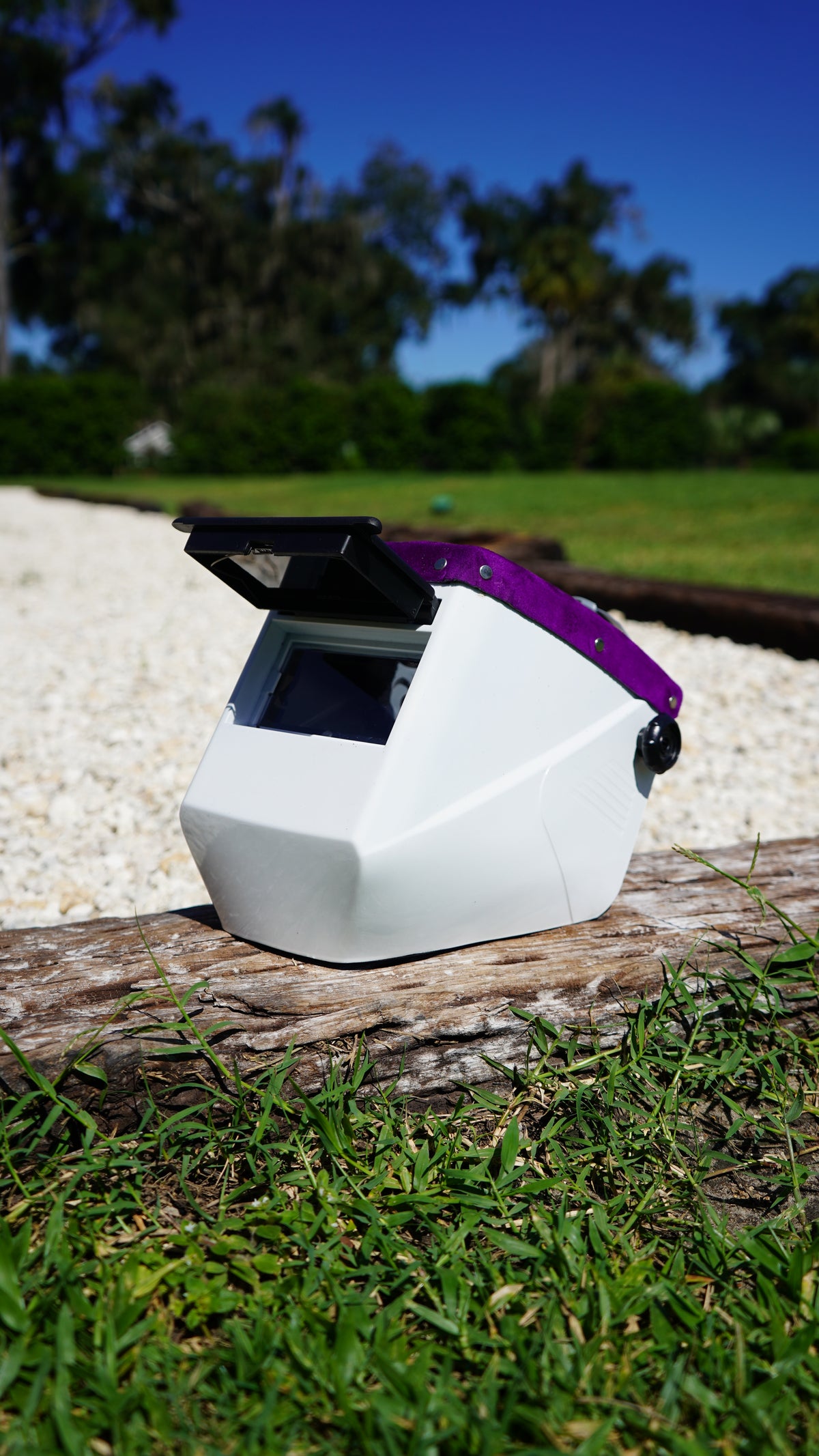 Purple Suede Jackson HSL-2 Welding Hood