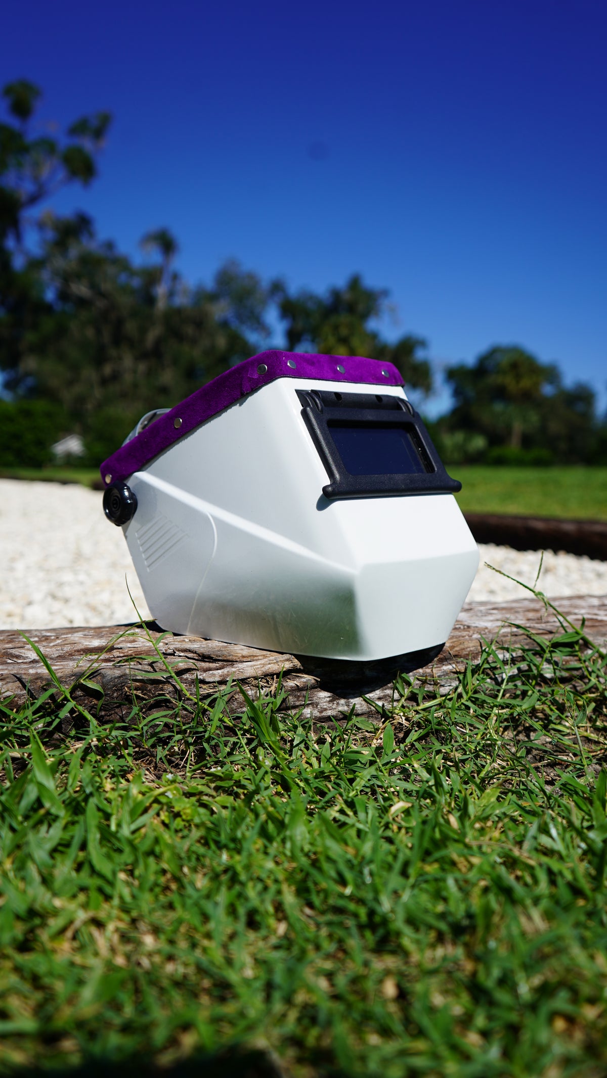Purple Suede Jackson HSL-2 Welding Hood
