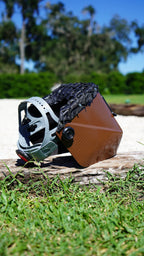 Black Pirarucu Leather Jackson HSL-2 Welding Hood