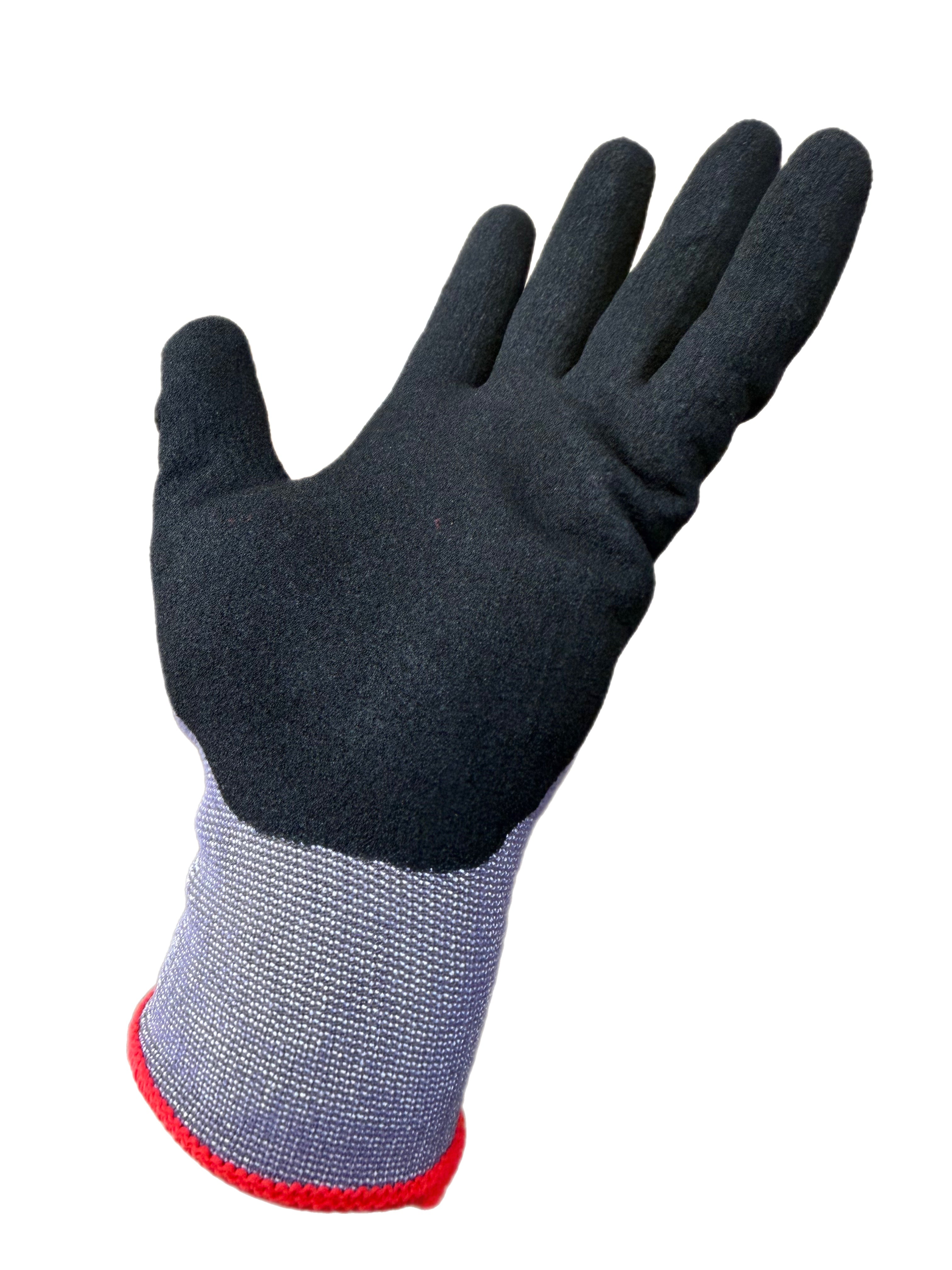 Slickman 12 Pack Nylon Nitrile Dipped Work Gloves