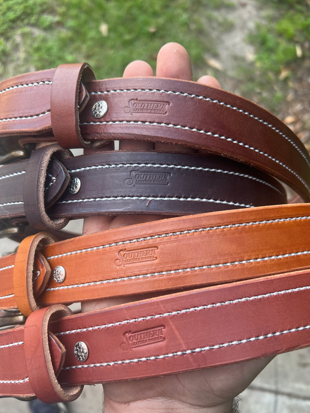 Stitched Edge Work/Dress/Play belt