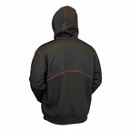 Slickman Black Dual Layer FR Hoodie with Leather Pocket