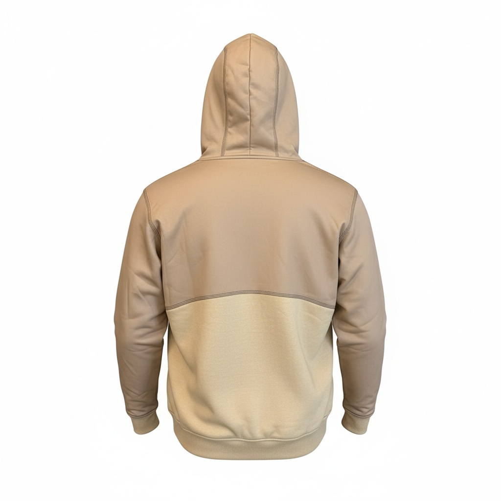 "Less Than" Khaki Dual Layer FR Hoodie