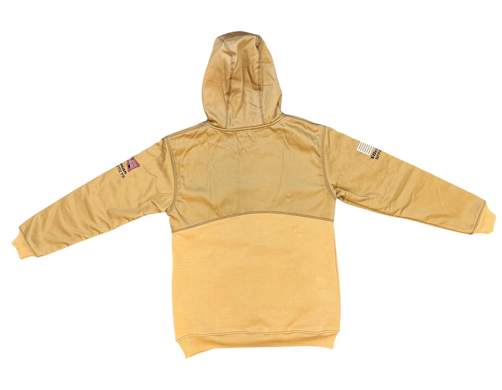 "Less Than" Khaki Dual Layer FR Hoodie