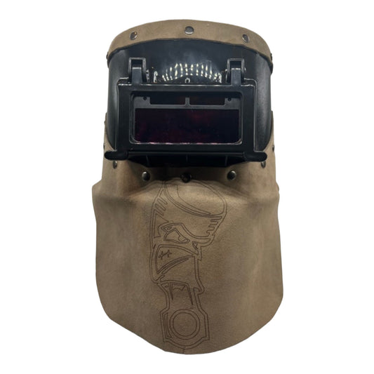 Southern Leather Works Pissed off piston auto darkening fibermetal welding helmet