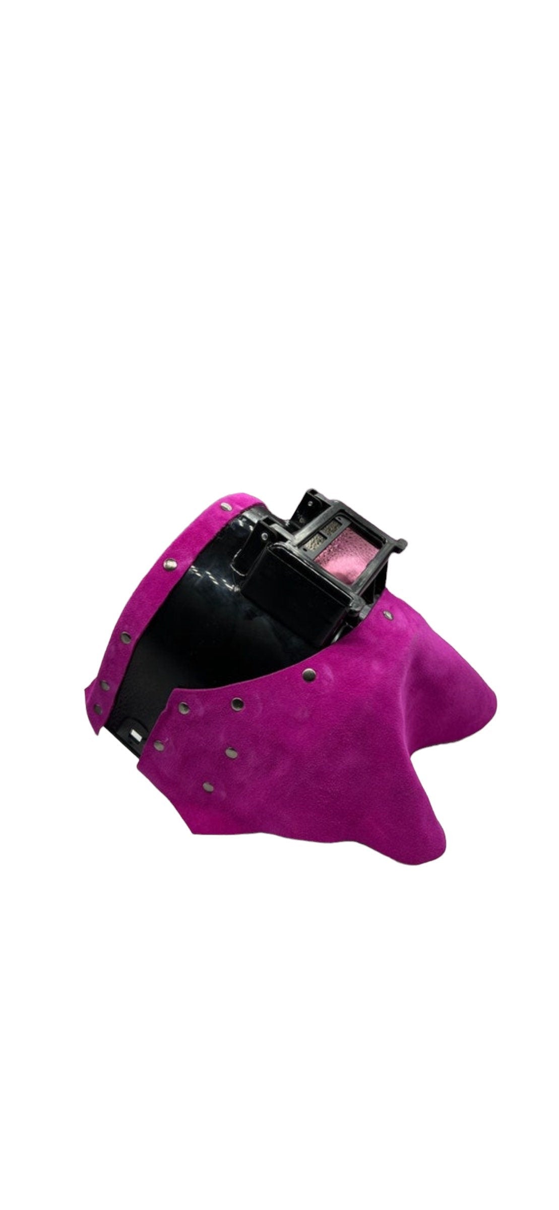 Pink flip lense auto darkening custom welding hood