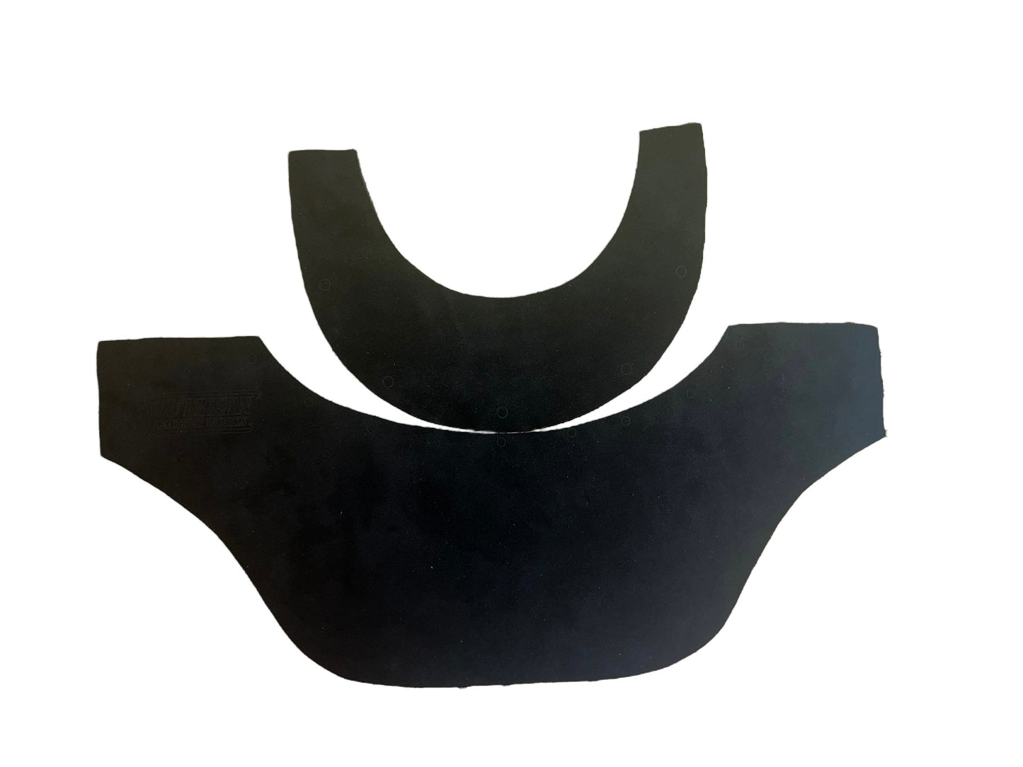 Black diy leather kit for pipeliner sugar scoop and tiger hood welding helmet.