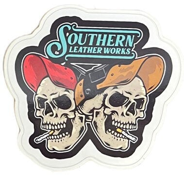 Southern leather works sticker package