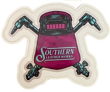 Southern leather works sticker package