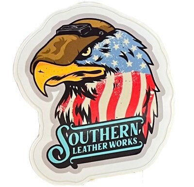 Southern leather works sticker package