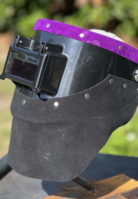 Black and Purple Chopped Tiger Hood