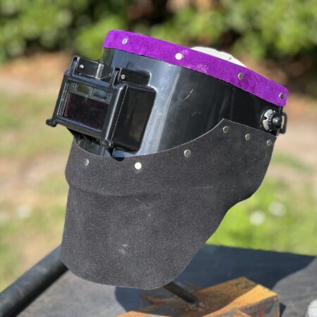 Black and Purple Chopped Tiger Hood
