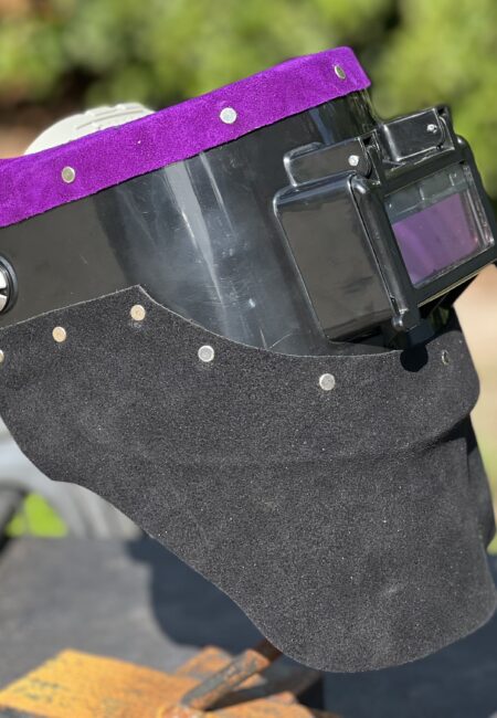 Black and Purple Chopped Tiger Hood
