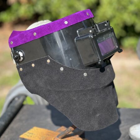 Black and Purple Chopped Tiger Hood