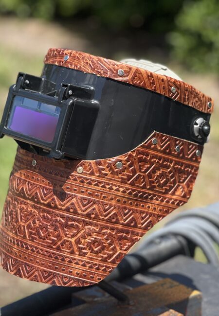 Brown Aztec Chopped Tiger Hood