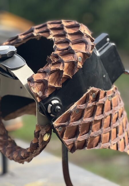 Brown Pirarucu Chopped Tiger Hood