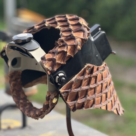 Brown Pirarucu Chopped Tiger Hood