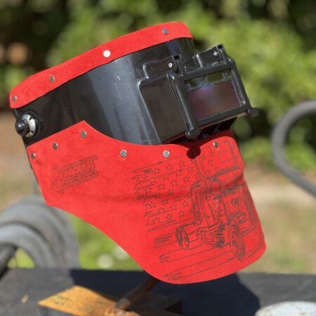 Red Peterbilt Chopped Tiger Hood