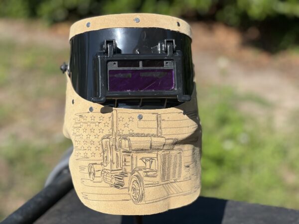 Tan Peterbilt Chopped Tiger Hood - Image 2