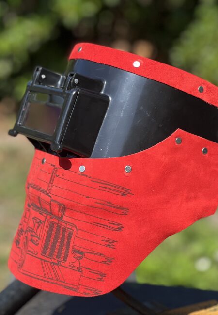 Red Peterbilt Chopped Tiger Hood