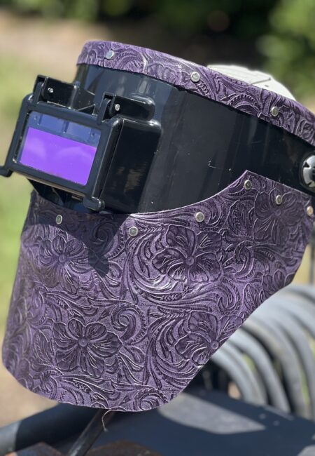 Purple Floral Chopped Tiger Hood