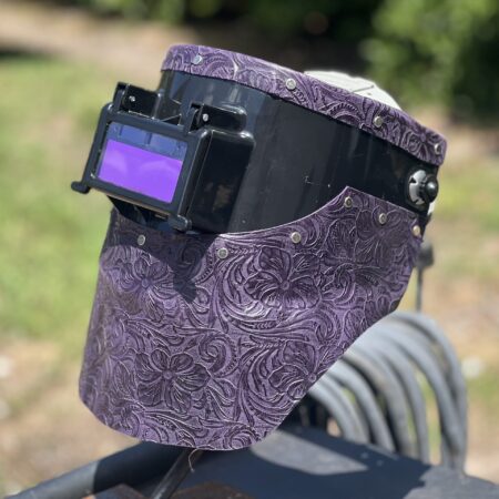 Purple Floral Chopped Tiger Hood