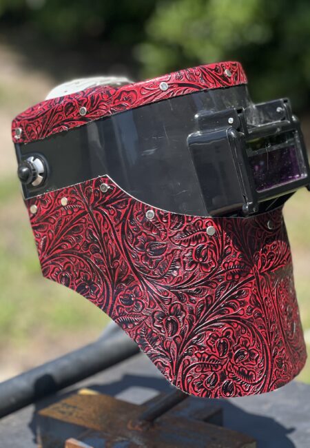 Red Floral Chopped Tiger Hood