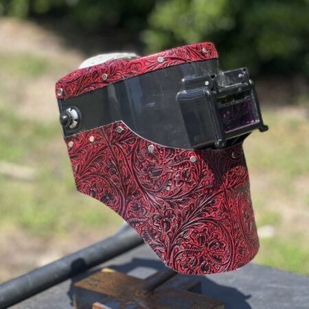 Red Floral Chopped Tiger Hood