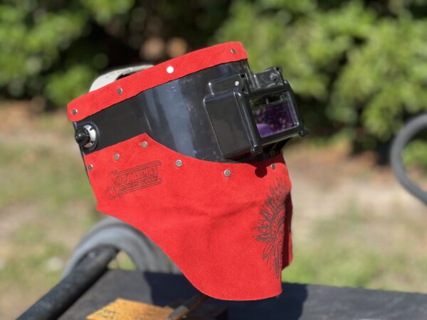 Red Indian Auto Darkening Welding Helmet - Image 4