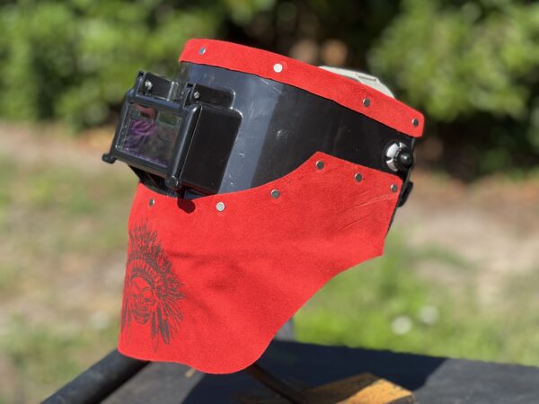 Red Indian Auto Darkening Welding Helmet - Image 2