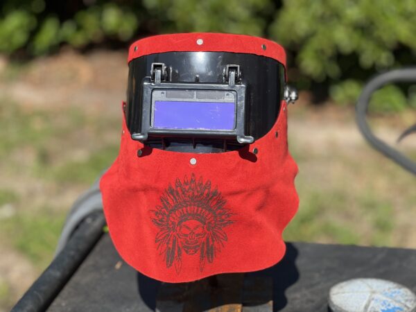 Red Indian Auto Darkening Welding Helmet