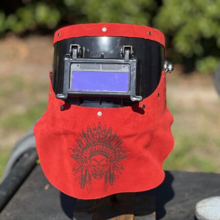 Red Indian Auto Darkening Welding Helmet