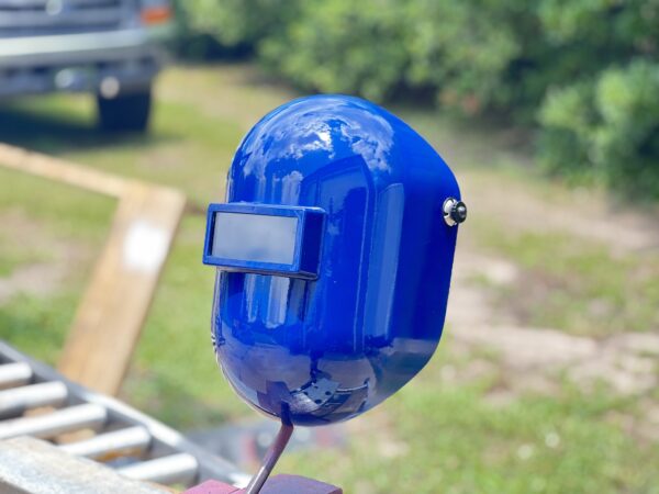 Custom Blue painted Sugar Scoop - Image 2